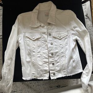 Chic White Denim Jacket